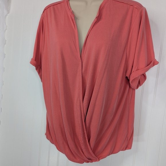 ANTHROPOLOGIE Saturday Sunday Ribbed Wrap Top Sz M - Picture 4 of 14